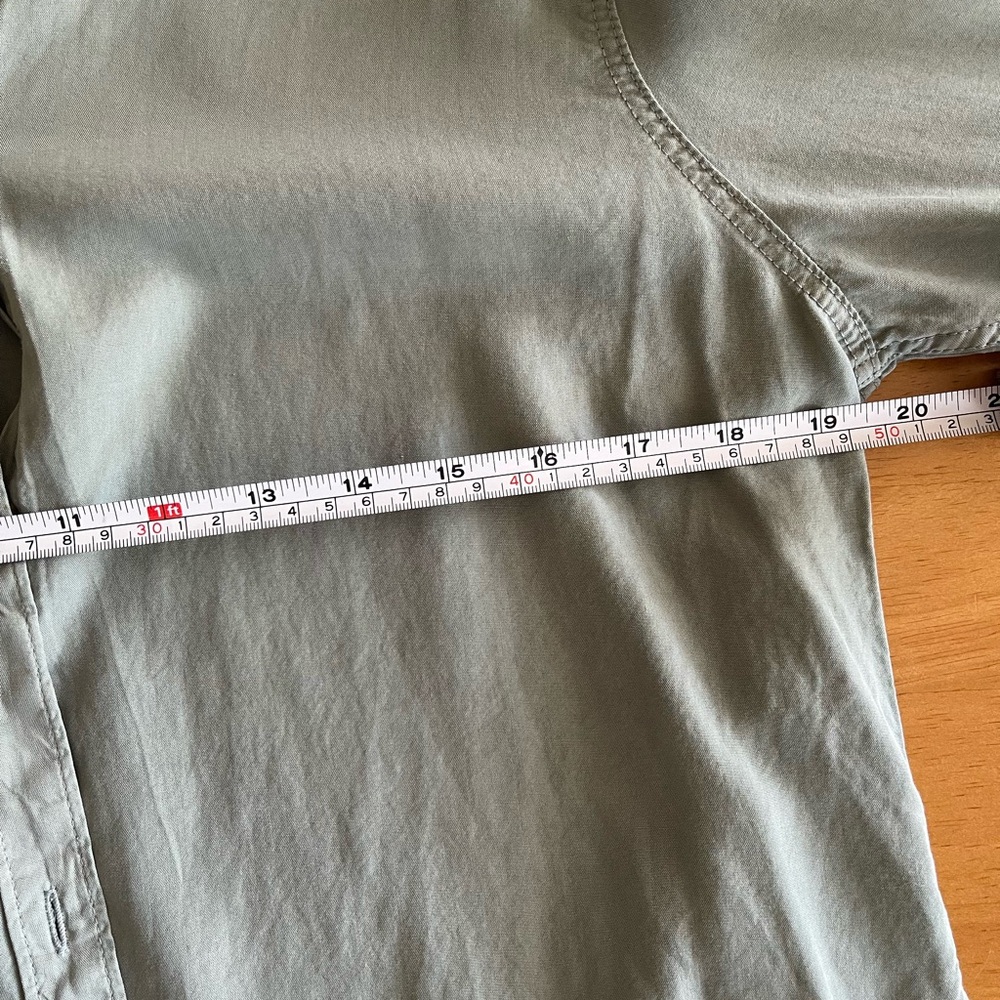 Thread & Supply Sage Green Button-Front Shirt - Picture 6 of 7